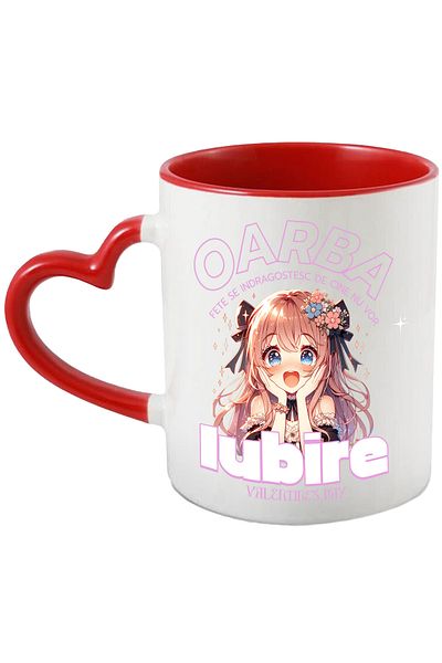 StoryGift Romania Anime Style Girl In Love Mug Text Blind Love Girls Fall In Love WITH C, With, STG