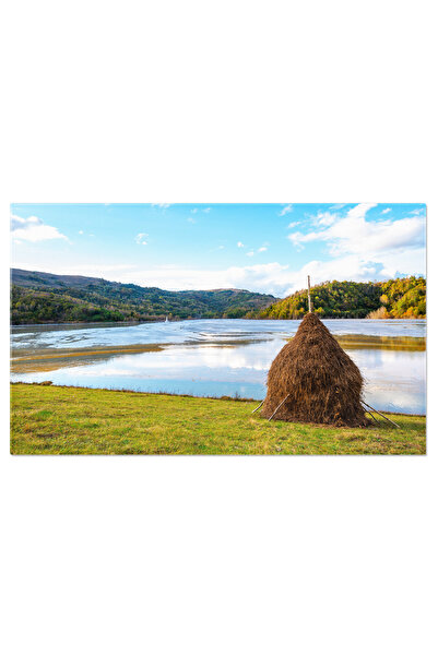 StoryGift Romania Tablou Canvas - Geamana, Sat Inundat, Natura Si Impactul Om...