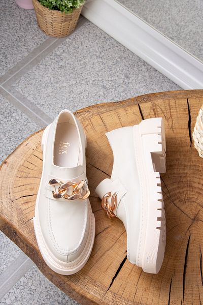 Fox Shoes Pantofi casual damă, bej, cu talpă groasă, K294760009