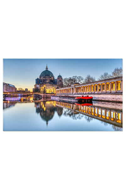 StoryGift Romania Tablou Canvas Catedrala Berlinului Inainte De Rasarit, Arhi...