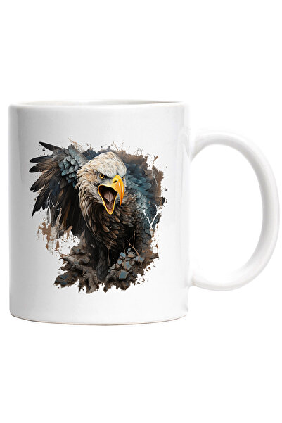 StoryGift Romania Cana Cu Vultur, Aripi, Pene, Pietre, Pasare, Cioc, Animal, ...