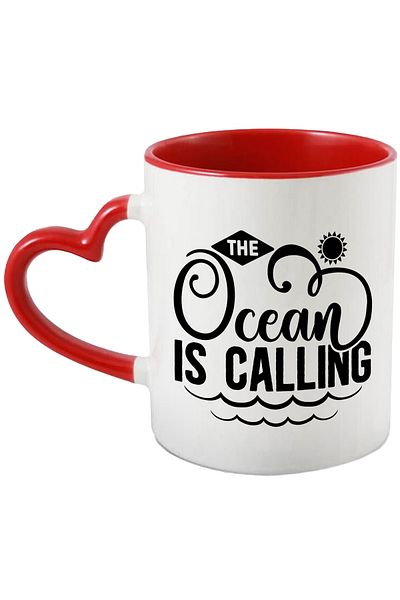 StoryGift Romania Mug with the text in English "The ocean is calling" - the ocean is calling cruise with M, Cu, STG