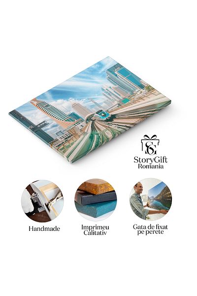 StoryGift Romania Tablou Canvas Cladiri Apartamente Moderne Urban, Arhitectura, Minimalism, Stil, Design 3069