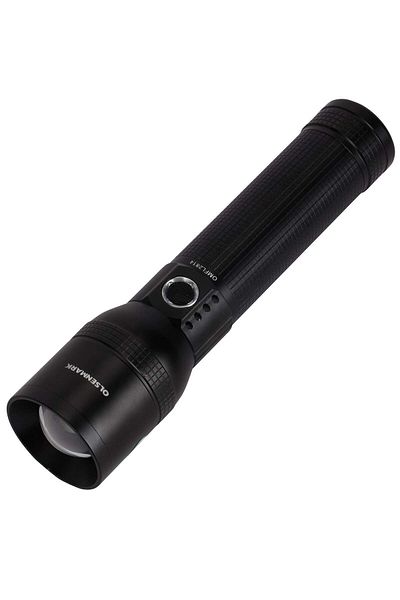Olsenmark 15w High Power Led Flashlight, Camping Light With Power Bank.
