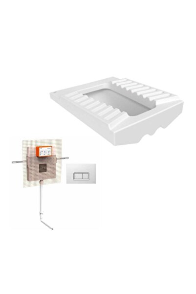 Creavit Çevre Yıkamalı Hela Taşı + VitrA Gömme Rezervuar Set