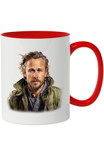 StoryGift Romania Mug With Rick Grimes, Serif, Fictional Character, TWD, Multicolor 330 ml, Ceramic with, With, STG