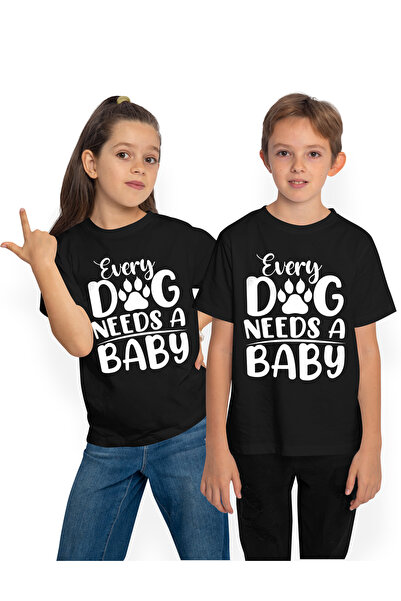 StoryGift Romania Детска тениска с надписа на английски: "Every dog" ​ ​ има ...