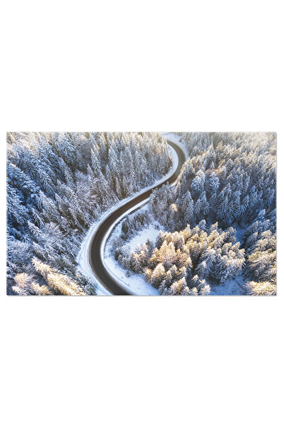 StoryGift Romania Tablou Canvas Drum Iarna Aerian, Zapada, Calatorie, Peisaj ...