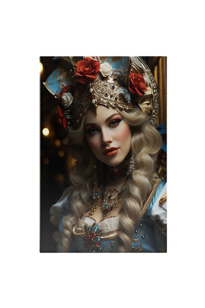 StoryGift Romania Tablou Canvas: Femeie Ghicitoa Frumusete, Bijuterii Pentru ...