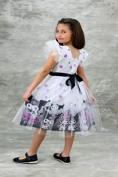 DeKuBaby Φόρεμα για πάρτι για κορίτσια με μοτίβο Kuromi και Melody