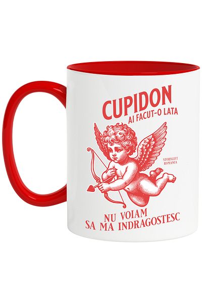 StoryGift Romania Cupid Mug You Made It Big I Didn't Want To Fall In Love Valentine's Day, 330ml, With ,STG