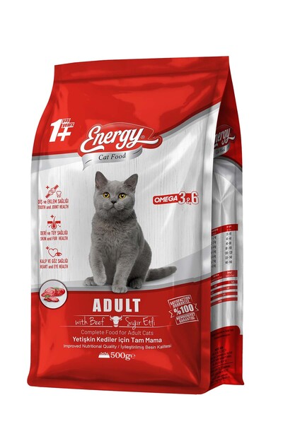 Energy Etli Kedi Maması 500gr
