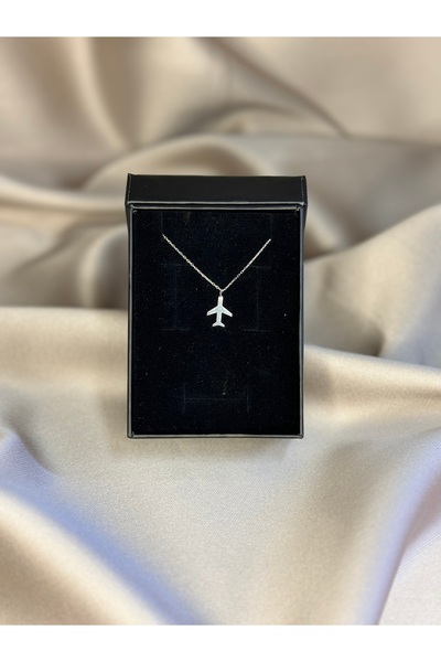 Ruenss UÇAK KOLYE - 925 GÜMÜŞ - RODİUM KAPLAMALI