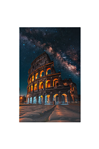 StoryGift Romania Tablou Canvas: Pietrele Istorice De La Baza Colosseumului P...