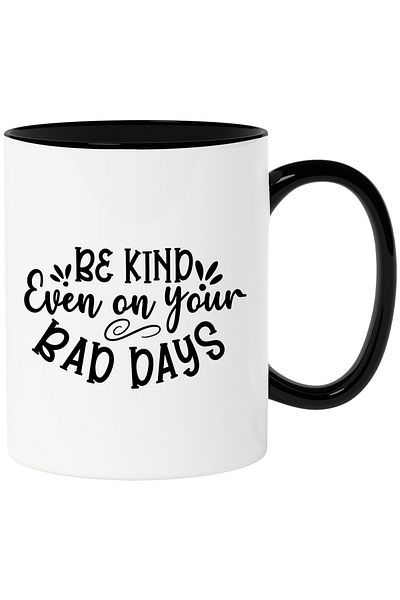 StoryGift Romania Mug with a message that urges you to be good even on your bad days with Man, Cu, STG