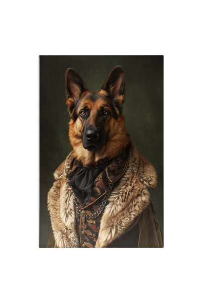 StoryGift Romania Tablou Canvas Haina Cu Stil A Câinelui Mioritic German Rasă...