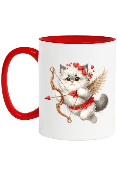 StoryGift Romania Mug with a fat kitty | furry | Cupid | illustration | archery | , With ,STG