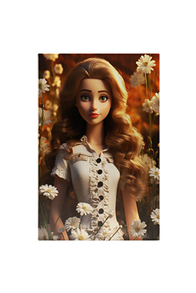 StoryGift Romania Tablou Canvas: Ioana În Lanul Cu Margarete La Asfințit Razele Ce Luminează Părul Arămiu Pictura