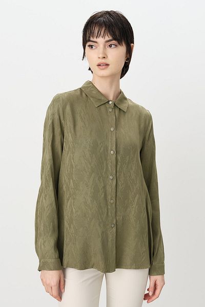 Nihan Jacquard Shirt Khaki