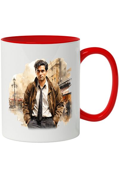 StoryGift Romania Mug With Jim Halpert, The Office, Character, TV Series, Multicolor 330 ml, Ceramic, With ,STG