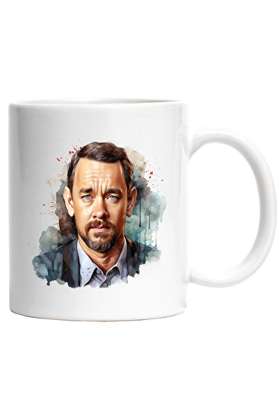 StoryGift Romania Cana Cu Tom Hanks, Actor, Multicolor 330 ml, Ceramica cu Ma...