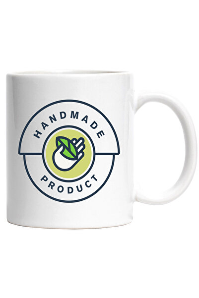 StoryGift Romania Cana Cu Mesaj In Engleza Handmade Product, Cerc, Mana, Frunza, Produs, Multicolo, Cu ,STG