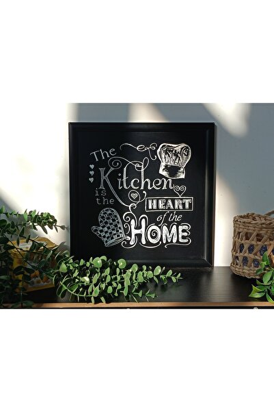 Wooden Factory The Kitchen Is the Heart of the Home, Kitchen Is the Heart of the Home Plastic Framed Painting