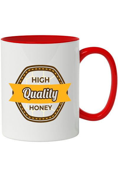 StoryGift Romania Mug With Message In English High Quality Honey, Honey, Quality, Honeycomb, Multicolor, With,STG