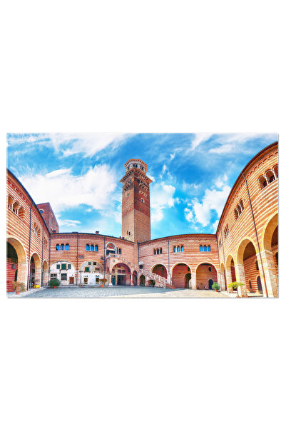 StoryGift Romania Tablou Canvas Vedere Uimitoare A Turnului Torre Dei Lambert...