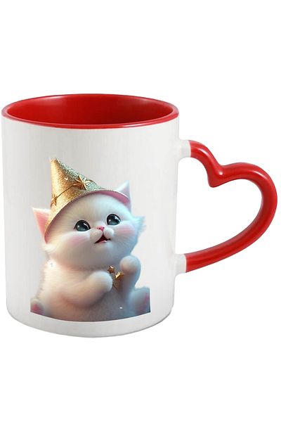 StoryGift Romania Mug With Cat in Helmet, Birthday, Animals, Gift, Ceramic, 330ml, with Handle, With, STG