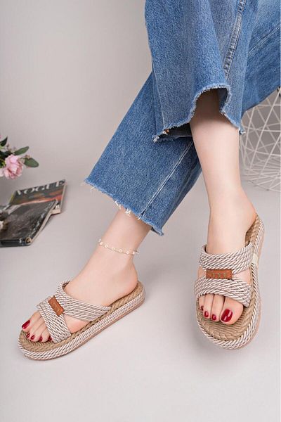 MODA MHS Women's Orthopedic Soft Sole Daily Wearable Rope Women's Slippers