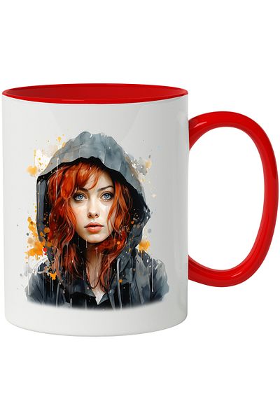 StoryGift Romania Emma Stone Mug, Famous Actress, Movie Lovers, Multicolor 330 ml, Ceram, With ,STG