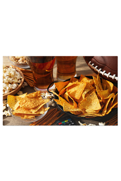 StoryGift Romania Tablou Canvas Bere Cu Gustari Si Minge De Rugby Intalnire P...