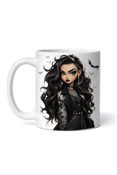 OEM Cană albă personalizată, Demon Doll Delia, INOVATIX®. 330ml