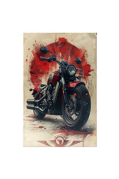 StoryGift Romania Tablou Canvas Motocicleta Drumurilor Sângeroase Perfecțiune Și Viteză Pe Două Roți , Pictura Di