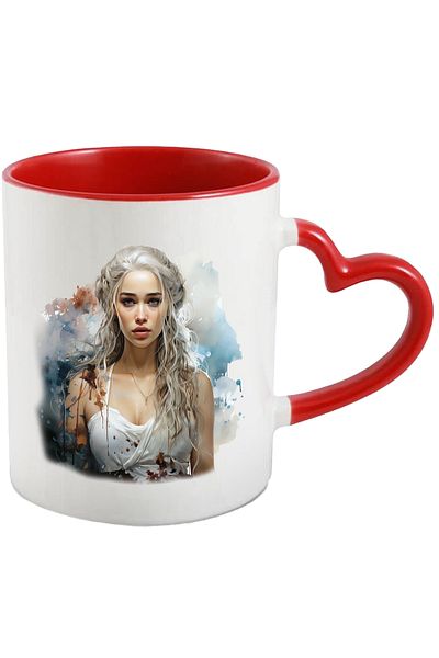 StoryGift Romania Mug With Daenerys, Game Of Thrones, Character, Fantasy, Multicolor 330 ml, Ceramic, With ,STG