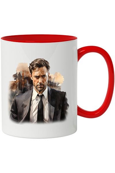 StoryGift Romania Mug With Hugh Jackman, Actor, Wolverine, Movies, Multicolor 330 ml, Ceramic with M, With ,STG