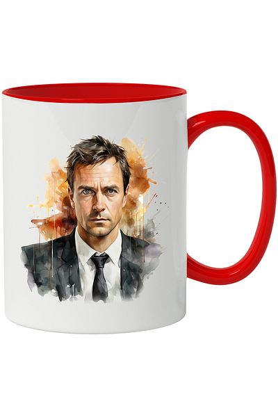 StoryGift Romania Mug With Misha Collins, Actor, Celebrity, Hollywood, Multicolor 330 ml, Ceramic, With ,STG