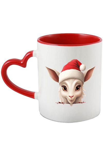 StoryGift Romania Mug with a kid wearing a Christmas hat | illustration | holiday | ve, Cu ,STG