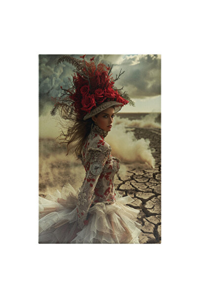 StoryGift Romania Tablou Canvas: Regina Valurilor De Piatră - Femeie Îmbrăcat...