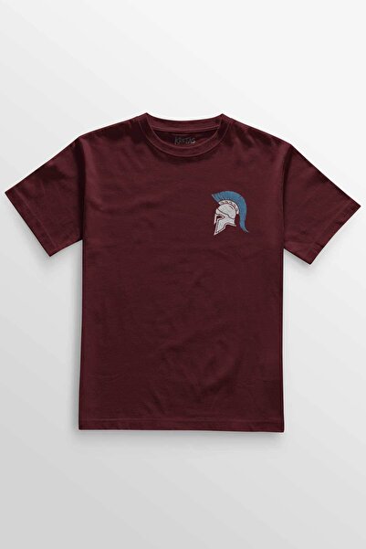 Kretas Burgundy majica kaciga spartanski samuraj ratnik mač Štampano unisex T...