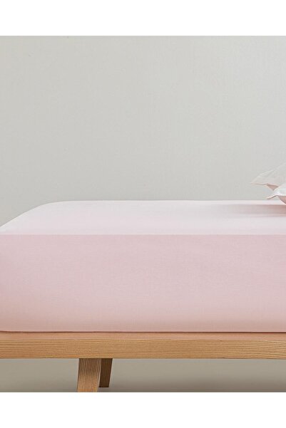 lemonwibe Single Padded Sheet Set 100X200 Ranforce Powder Pink
