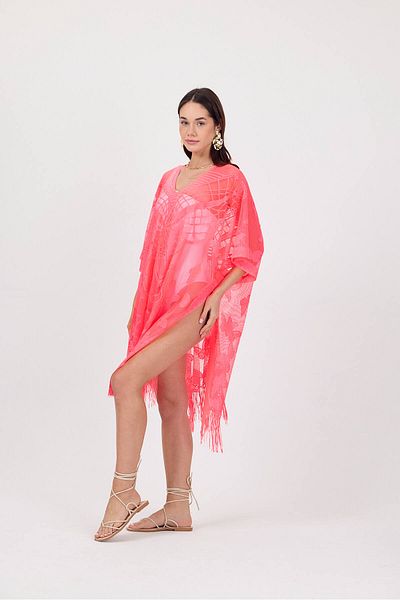 Bysenby Bysen Butterfly Patterned Beach Pareo - Loose Dress