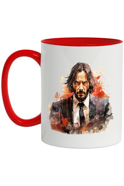 StoryGift Romania John Wick Mug, Movie Lovers, Action, Character, Multicolor 330 ml, Wax, With,STG
