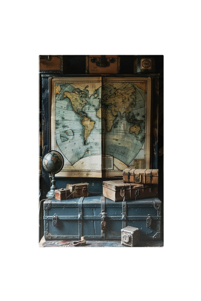 StoryGift Romania Tablou Canvas Cuferele Regăsite Și Harta Drumului Către Com...