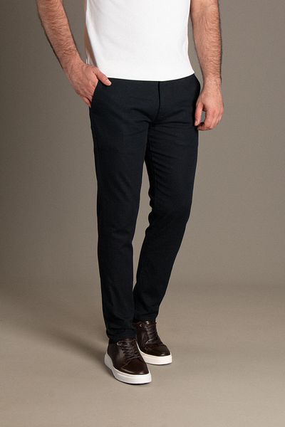 JR9 Men's Dark Blue Linen Pants