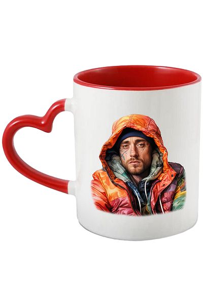 StoryGift Romania Mug With Mac Miller, Artist, Rapper, Celebrity, Multicolor 330 ml, Ceramic with , With ,STG
