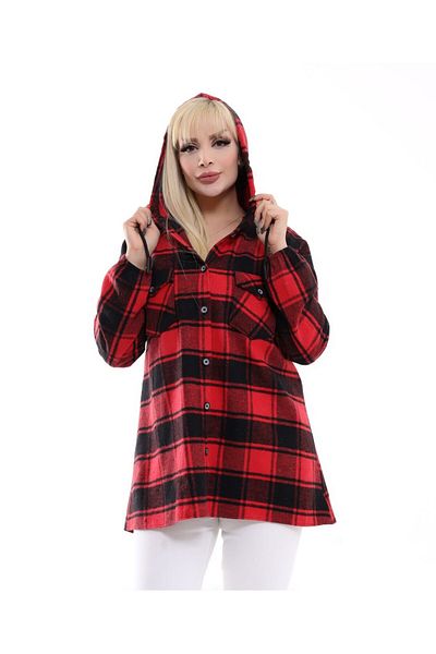 Sevda Kılınç Buy 1 Get 1 Free ❤️   Large Size Short Lumberjack Shirt