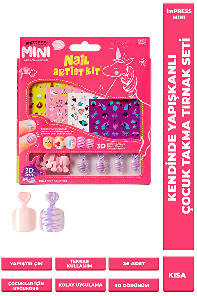 Broadway İmpress Mini Kendinden Yapışkanlı Çocuk Takma Tırnağı Seti