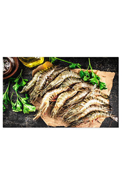 StoryGift Romania Tablou Canvas Savureaza Autenticitatea Crevete Crud Pe Hart...